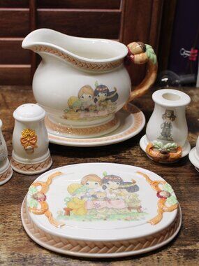 Precious Moments Thanksgiving Table Set